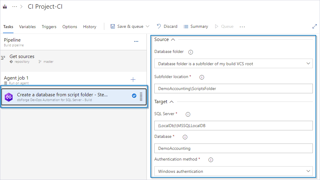 Create the Build task