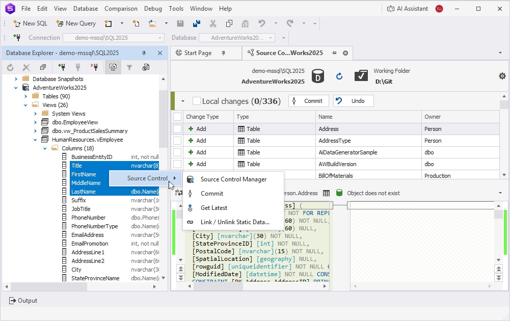 Bulk operations for multiple columns