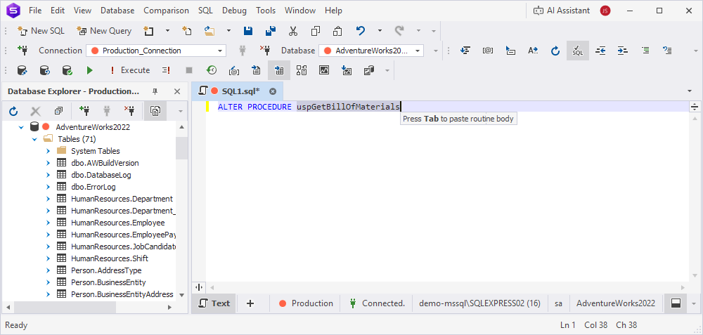 Statement expansion tags