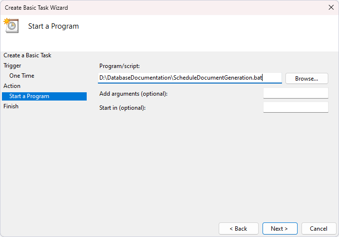 Choose the .bat file