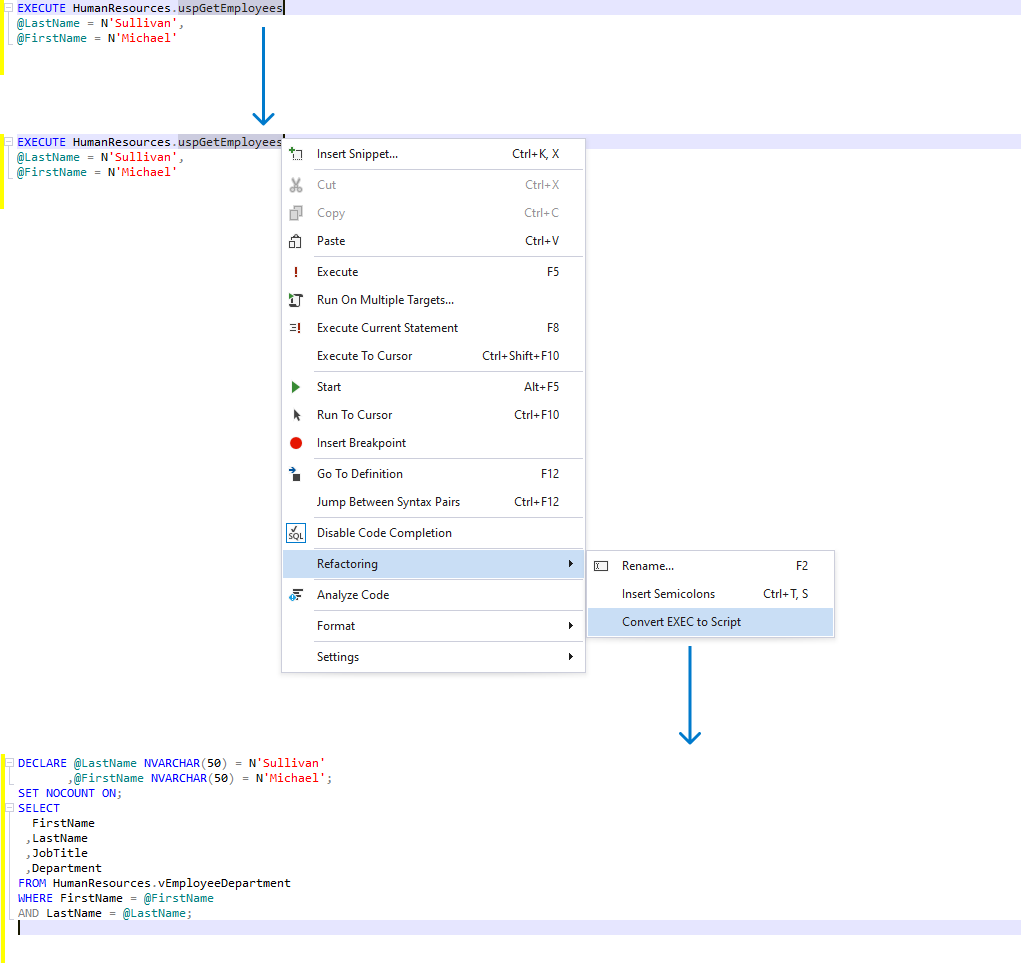 Convert Exec to Script