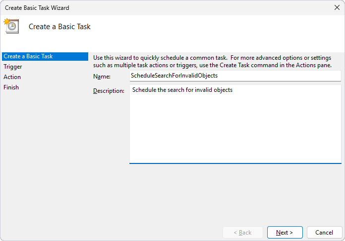 Create a basic task