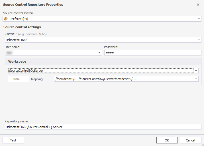 Add a Perforce repository