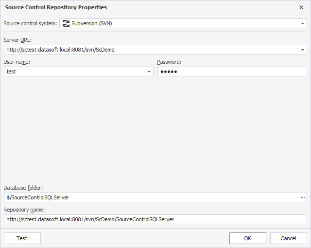 Add a Subversion repository