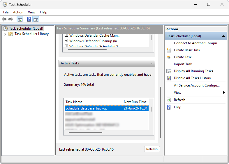 Task creation finished