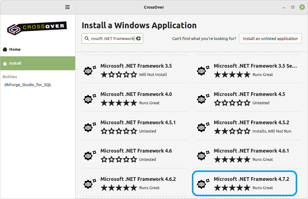 Install a Windows Application