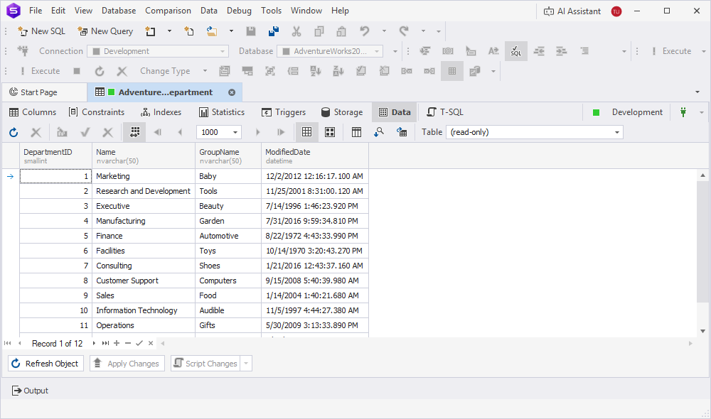 Data Editor overview
