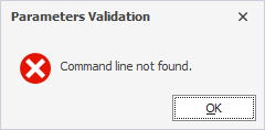 Parameters validation - failed