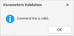 Parameters validation - successful