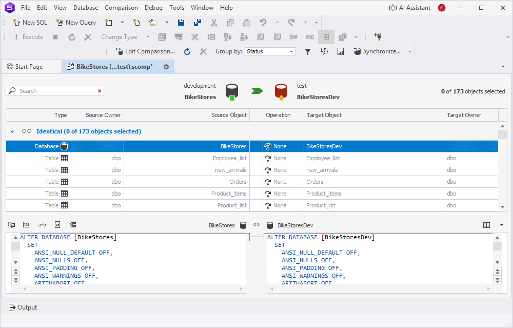 Schemas synchronized