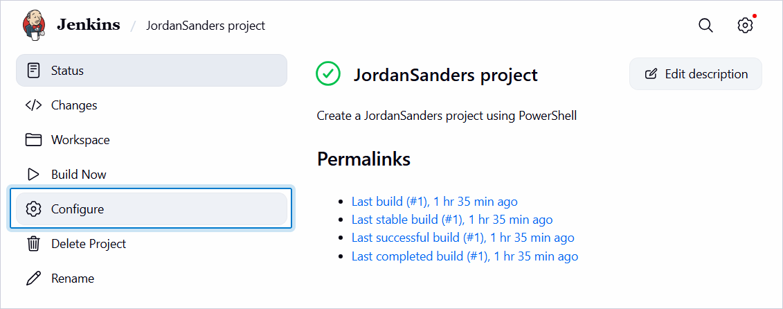 Edit the project details