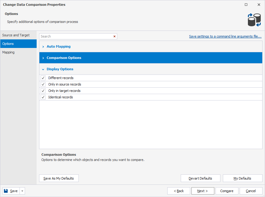Exclude records by difference type