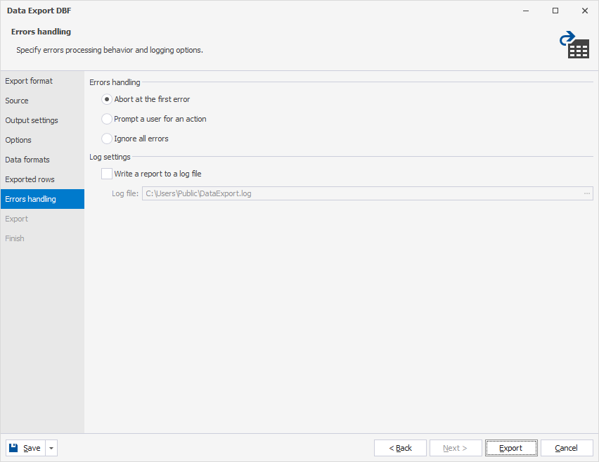 Errors Handling