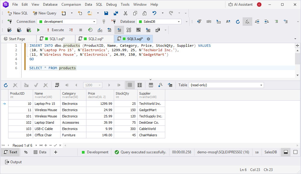 Generate Script As - BULK INSERT