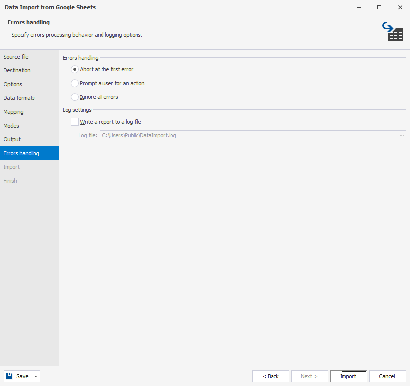Errors Handling