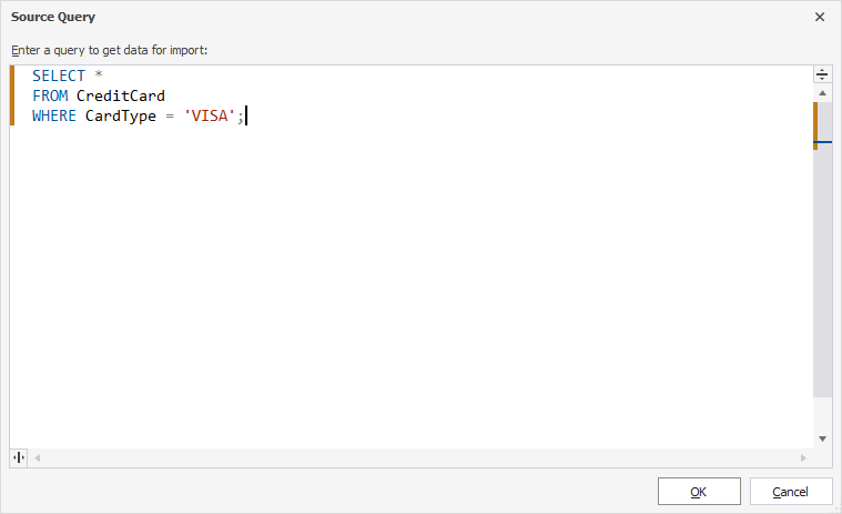 Custom query