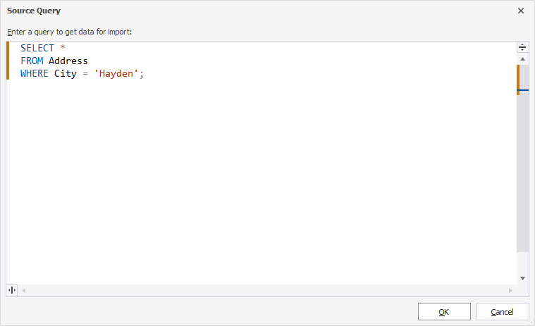 Custom query