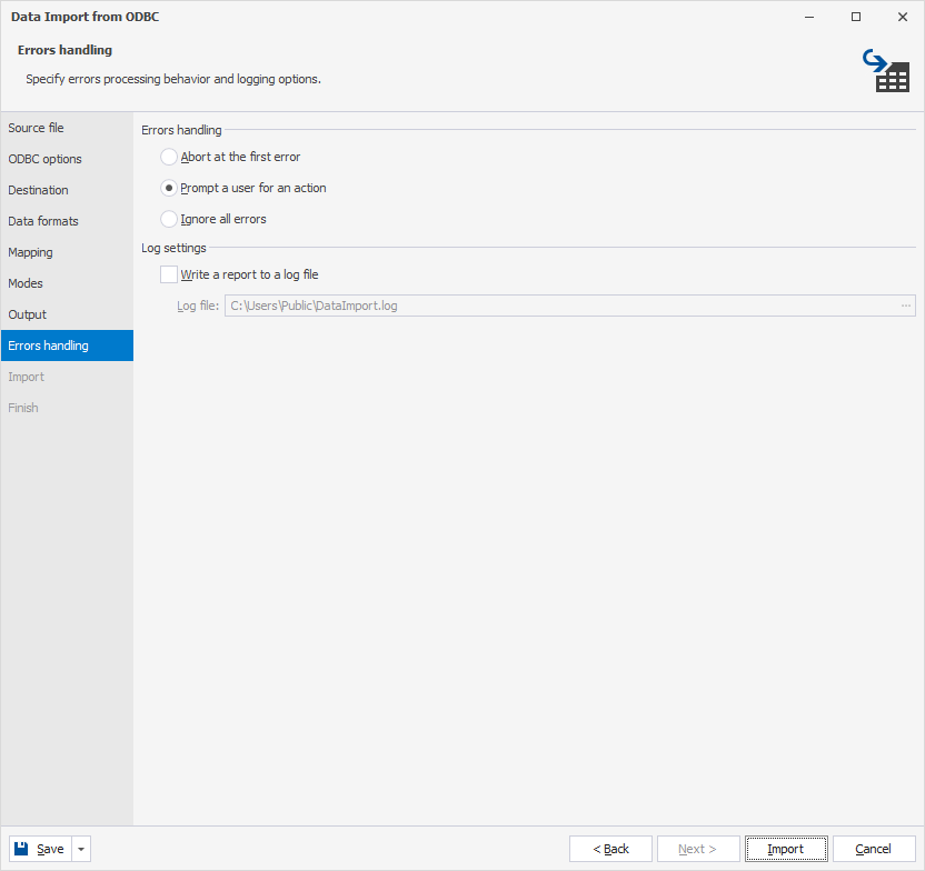 Errors Handling