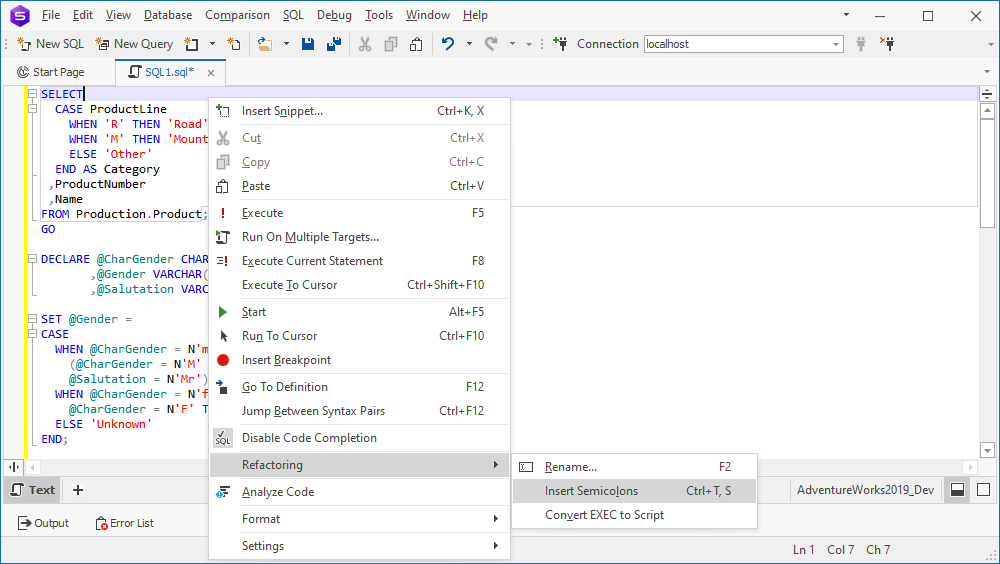 how-to-format-sql-code