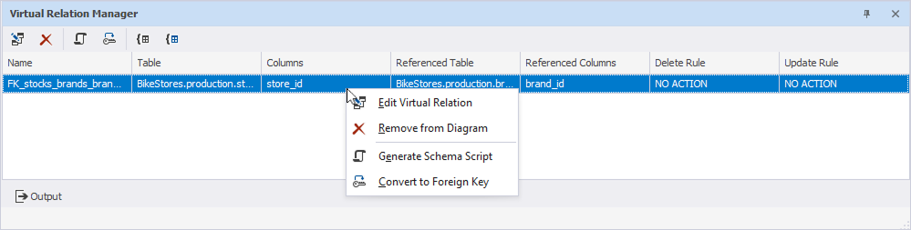 Virtual Relation Manager