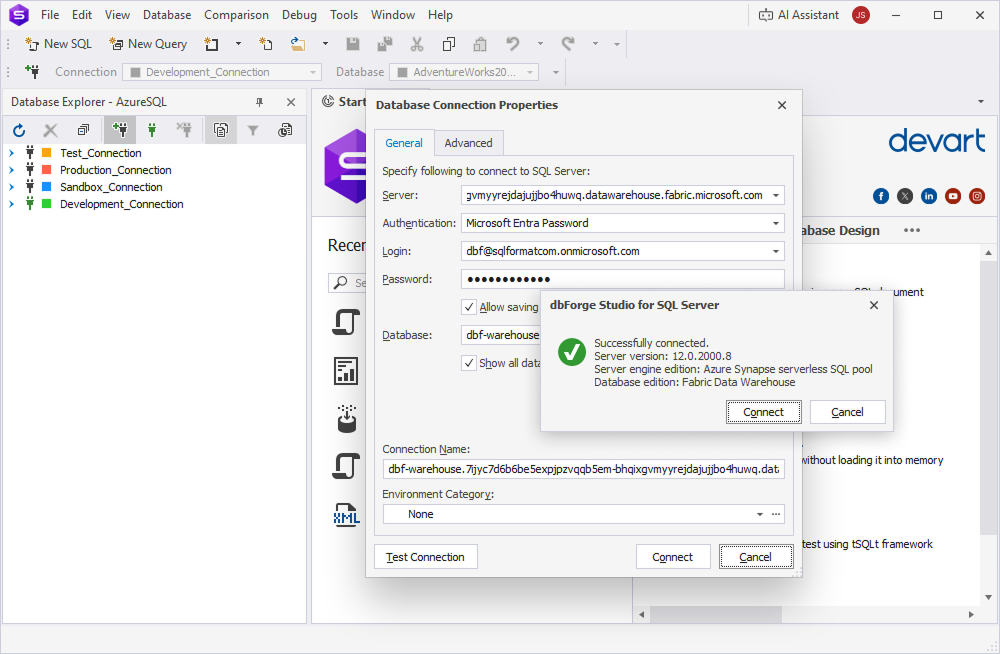 Support for Microsoft Fabric