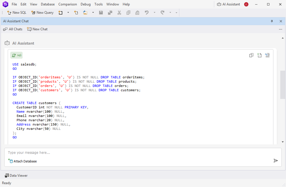 Convert a script to SQL Server-compatible