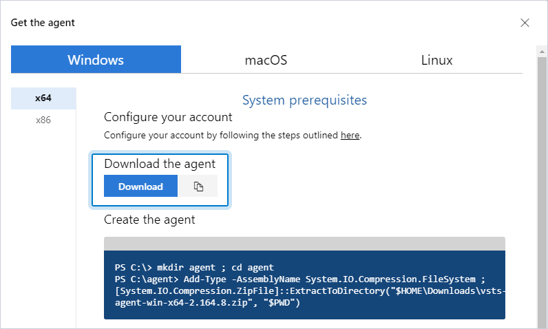 Download the agent