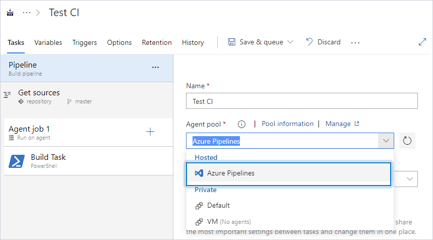 Select Azure Pipelines