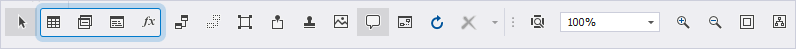 Object type icons on the Database Diagram toolbar
