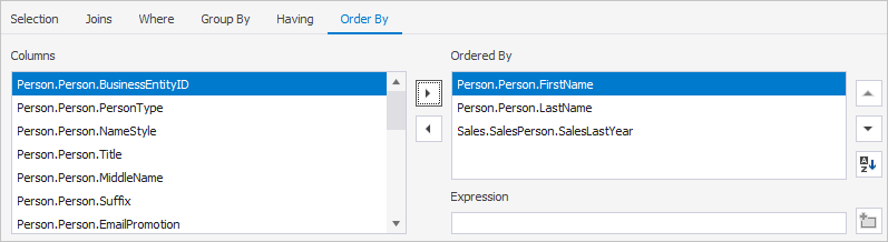 order by