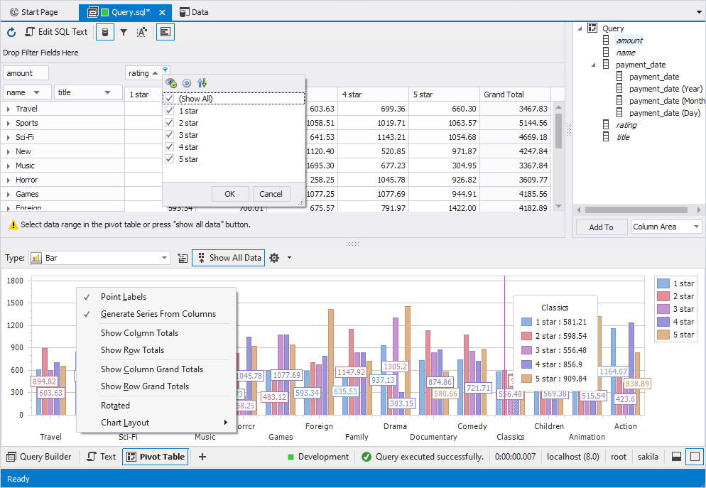 pivot table tool