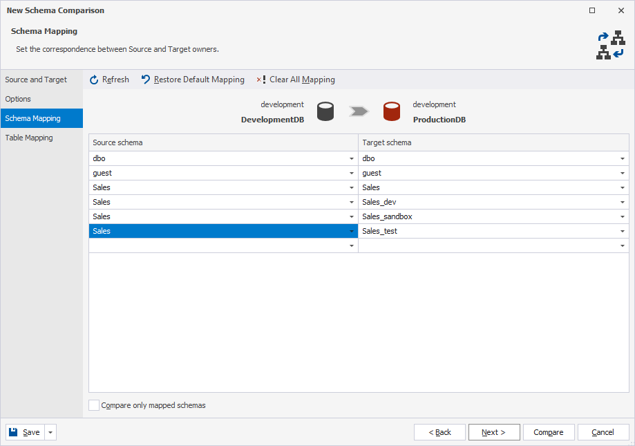 One-to-Many Schema Mapping