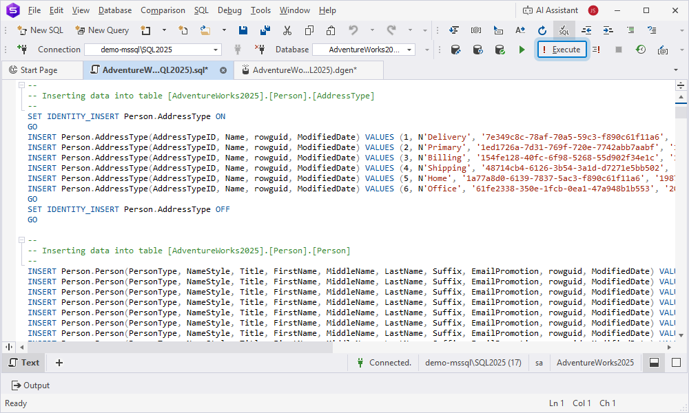 View the deployment script