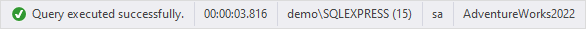 Query status
