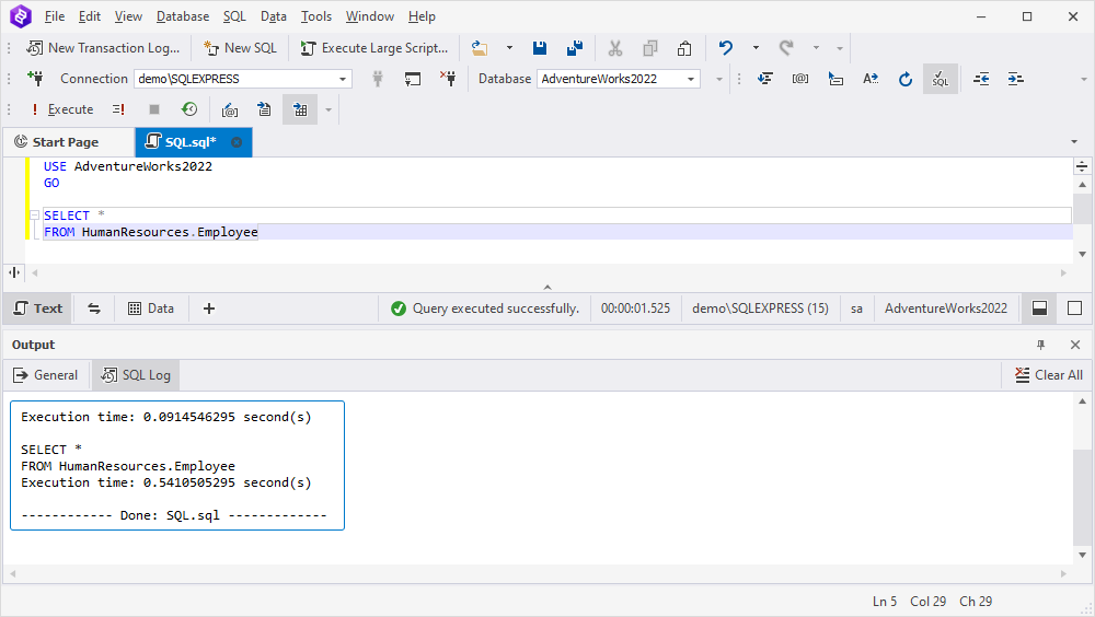 SQL Log