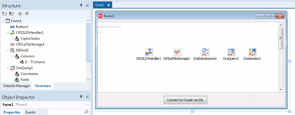 SSL Connection to Oracle Database in Delphi