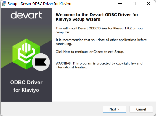 Windows 8 Klaviyo ODBC Driver by Devart full