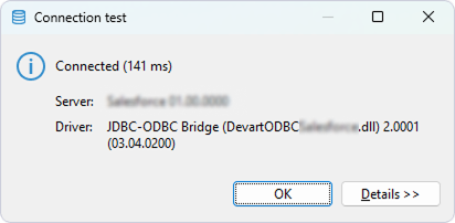 Connection Test is successful