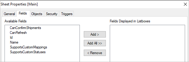 QlikView Select Fields