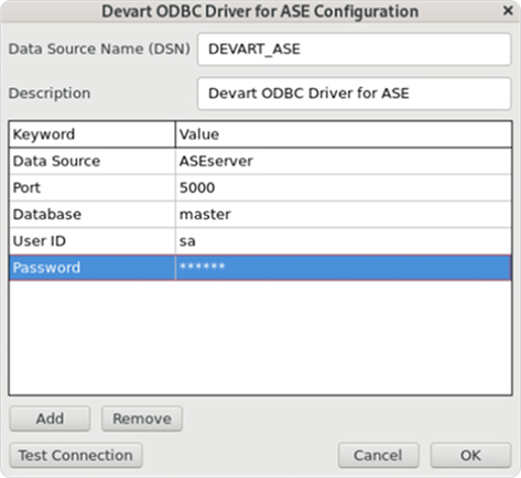 Devart ODBC Administrator parameters