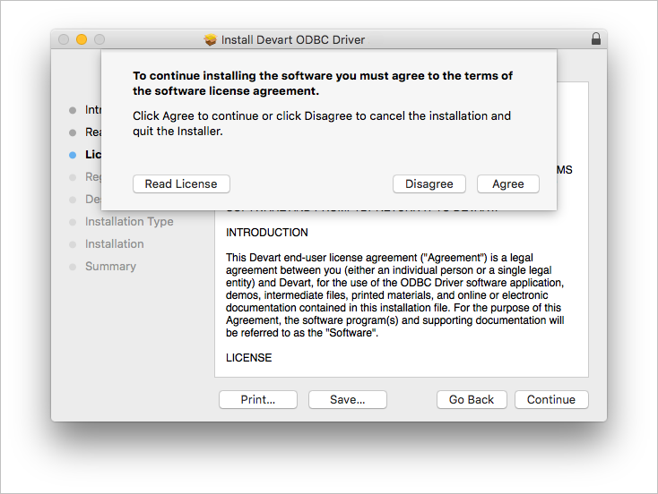 License agreement