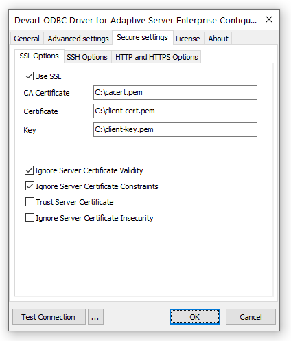 ASE SSL Connection