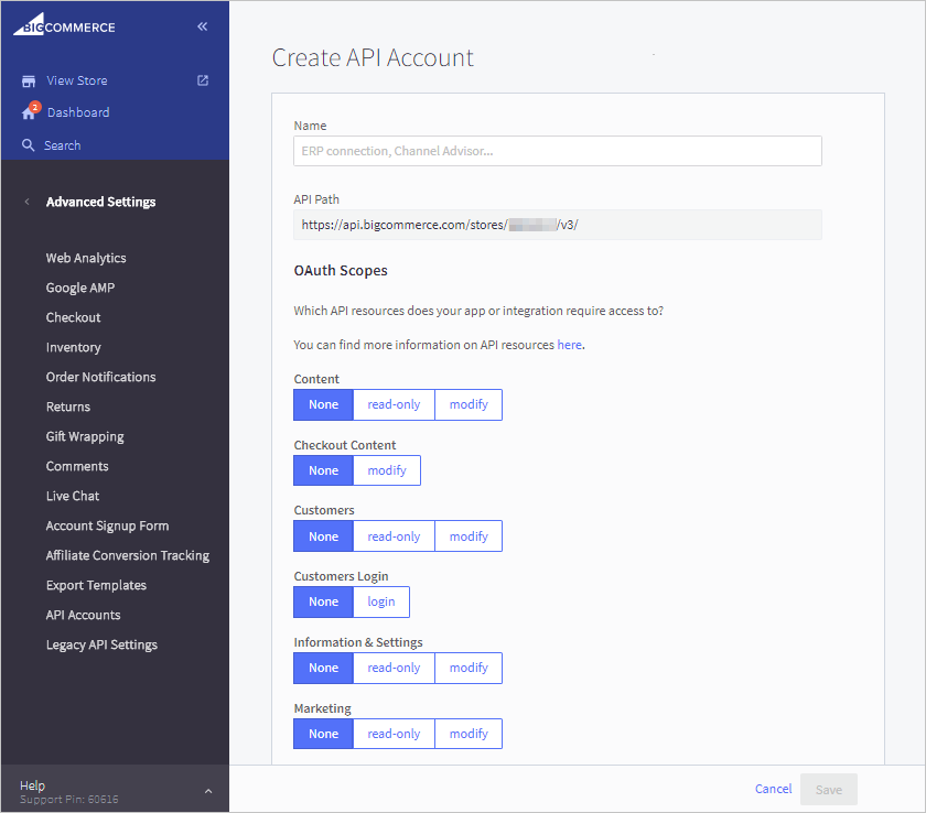 Api Accounts