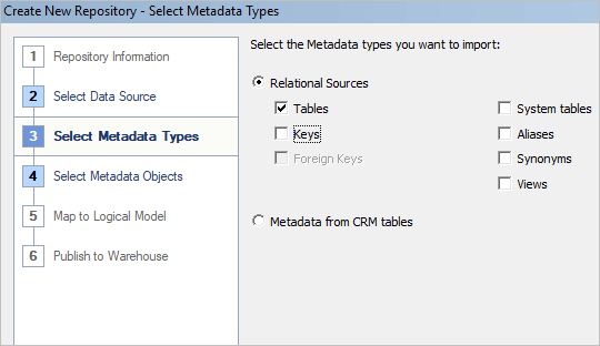 Select Metadata Type