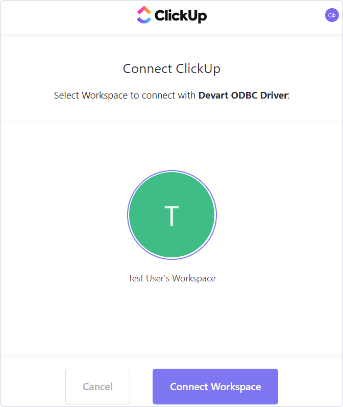 Selecting a workspace