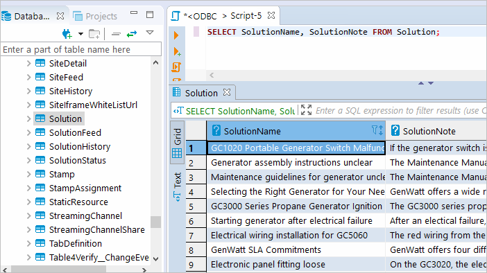 Execute SQL query in DBeaver against Cin7 Core database