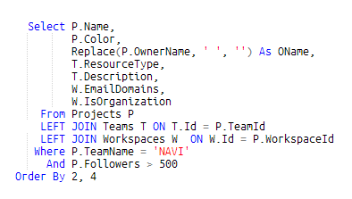Cin7 Core SQL