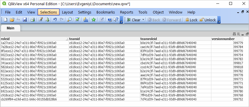 QlikView ODBC Database