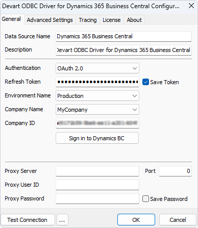 Successful OAuth2 authorization to Dynamics 365 Business Central