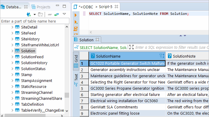 Execute SQL query in DBeaver against EmailOctopus database